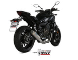 IMPIANTO DI SCARICO COMPLETO IN TITANIO MIVV GP PRO ALTO OMOLOGATO PER YAMAHA MT07 2014>2020