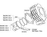 GRUPPO TERMICO CILINDRO POLINI VESPA 125 T5 D.61 modifica 152cc NUOVO